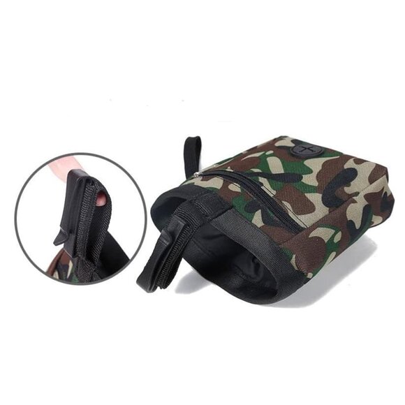 EUC Bulldog Depot Dog Training Treat Pouch & Waste Bag Dispenser, Olive CAMO - Picture 2 of 14